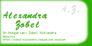 alexandra zobel business card